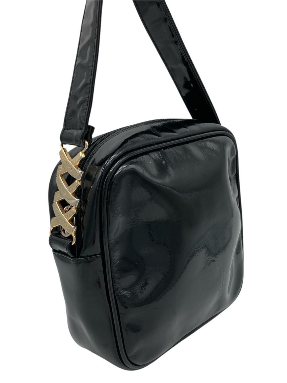 Paloma Picasso Patent Leather Shoulder Bag